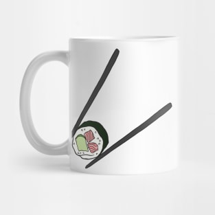 Sushi and Chopsticks Illustration Mug